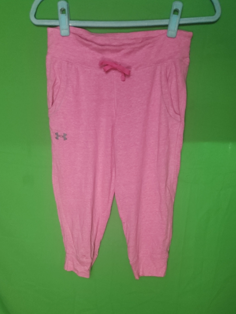 Under Armour Girls Pink Heather Jogger Pants Size Youth Large (12/14)